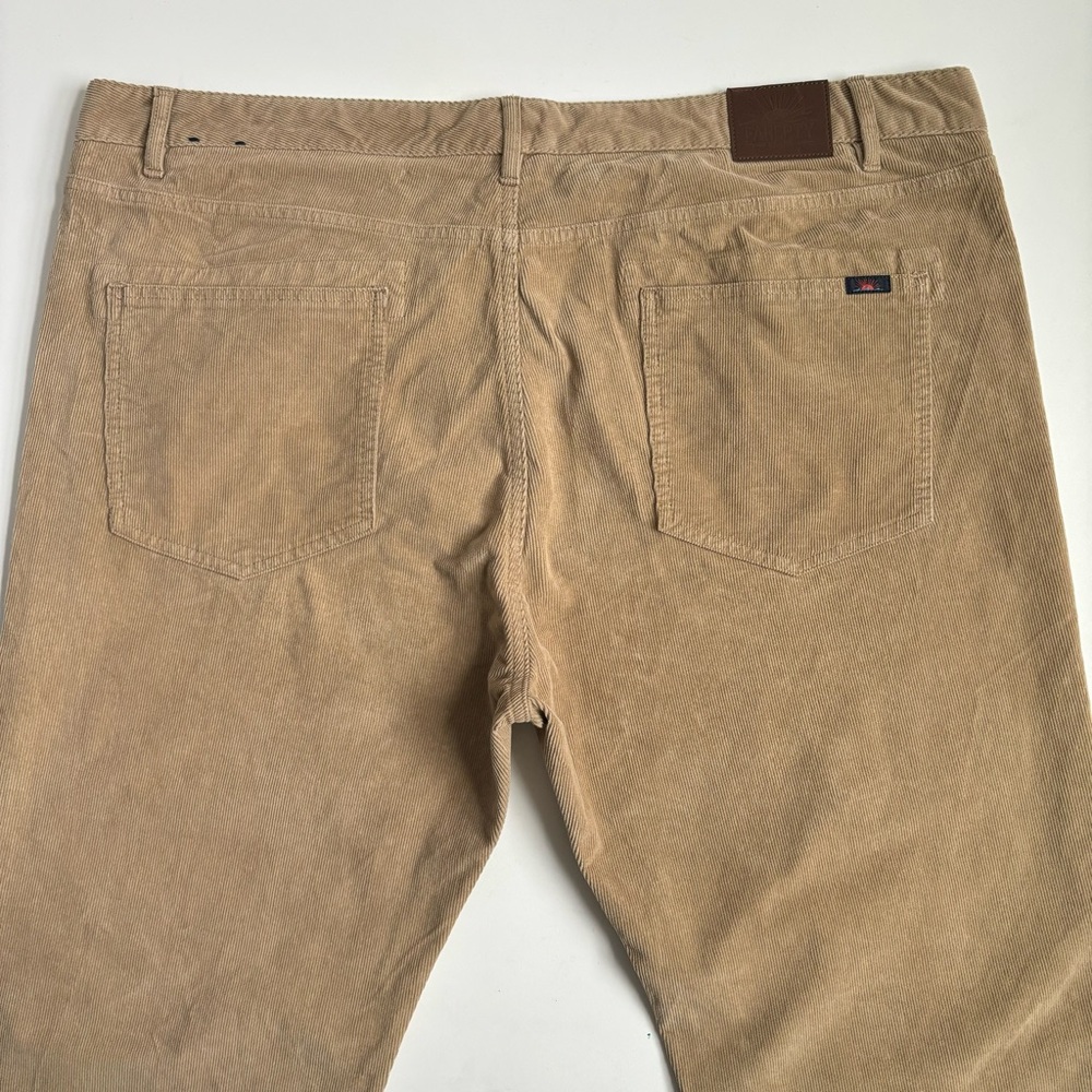 Faherty Stretch Terry Corduroy 5-Pocket Pant In Barley Tan Size 40 - Picture 5 of 17